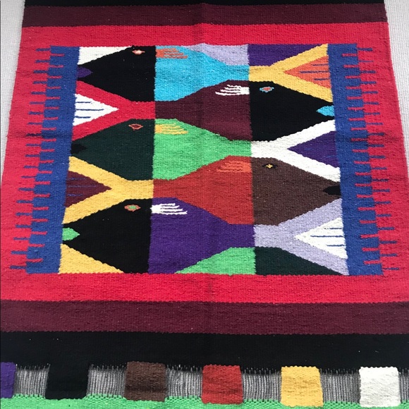 Stunning handwoven fish wall hanging 46 x 28 - Picture 2 of 9